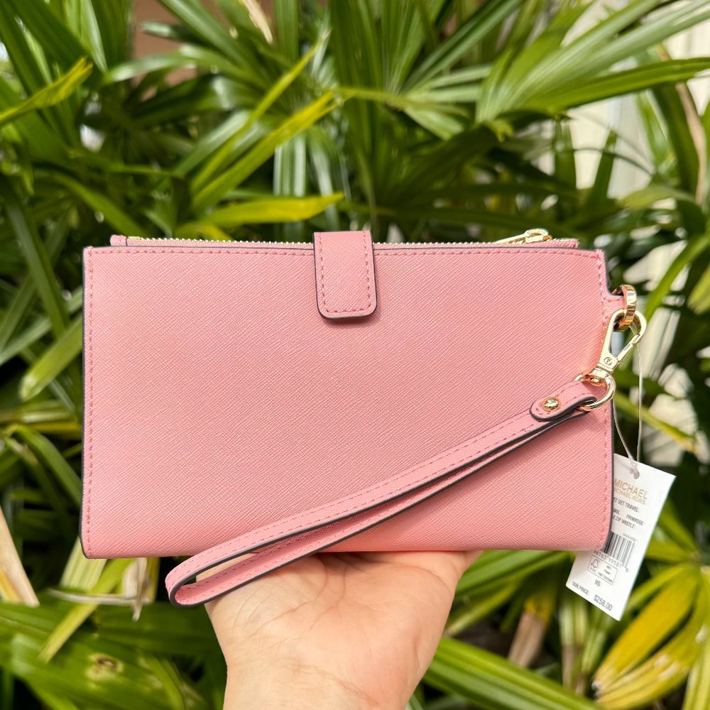 Michael Kors Jet Set Front Pocket Tote Bag + Wallet Set Primrose - Picture 12 of 15